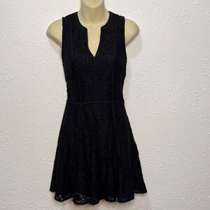 LC Lauren Conrad Black Lace Mini Dress